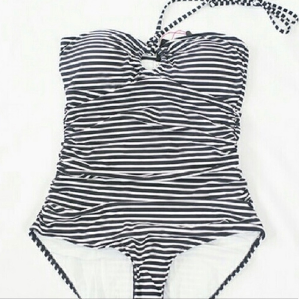 New Beach Babe Australia stripe  swim suit 10